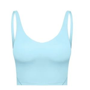 Blue align tank with back logo